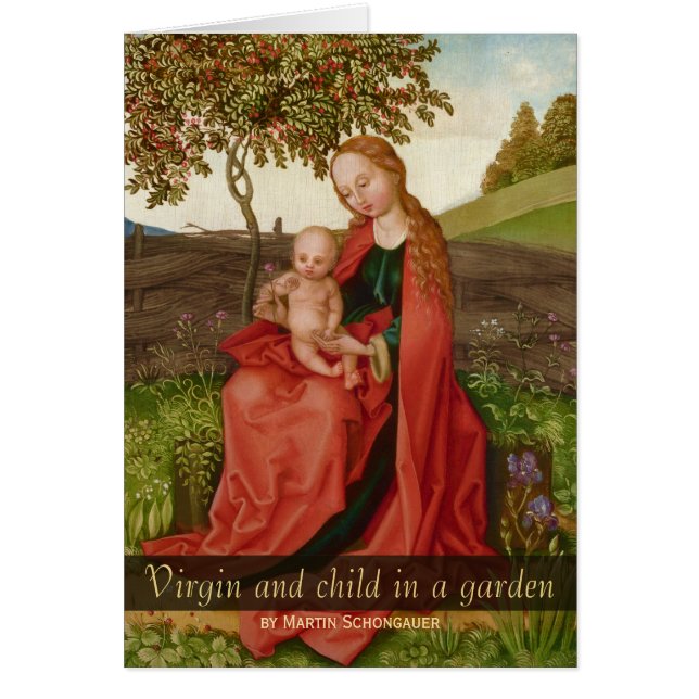 Martin Schongauer CC0940 Virgin garden Card (Devant)