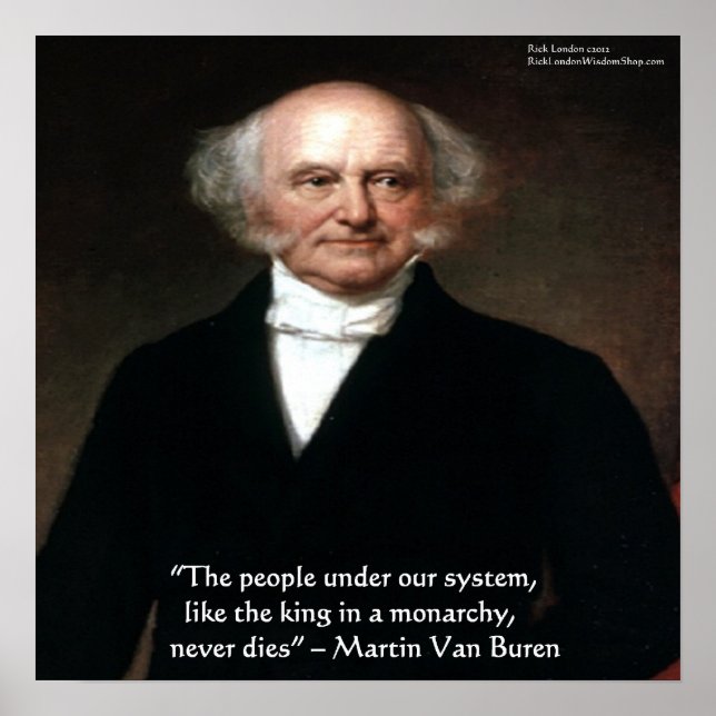 Martin Van Buren "Les Américains vivent" Affiche d (Devant)