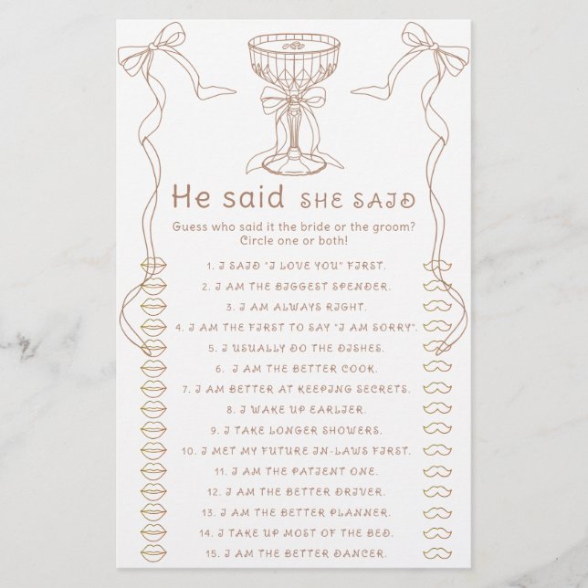 Martini arc main tiré Il dit avoir dit jeu (Devant)