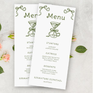 Martini Bow Brive Menu