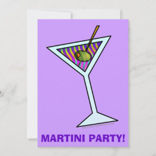 MARTINI - CARTES D'INVITATION POUR UN COCKTAIL