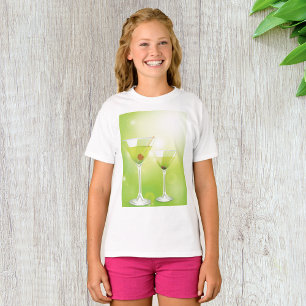 Martini Cocktails T-shirt Girls