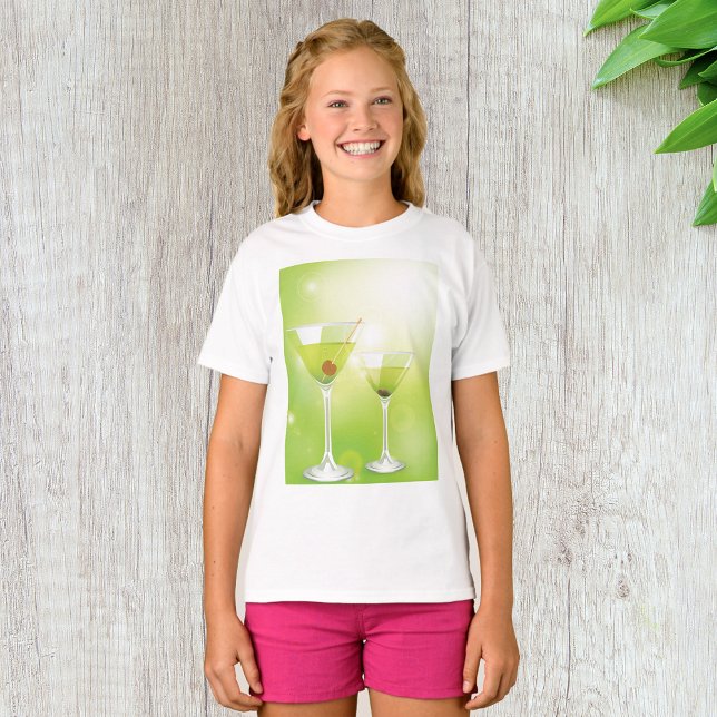 Martini Cocktails T-shirt Girls (Créateur téléchargé)