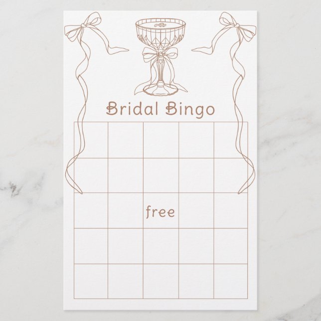 Martini Espresso dessin à la main Baby shower bing (Devant)