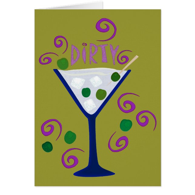 Martini foncé et sale (Devant)