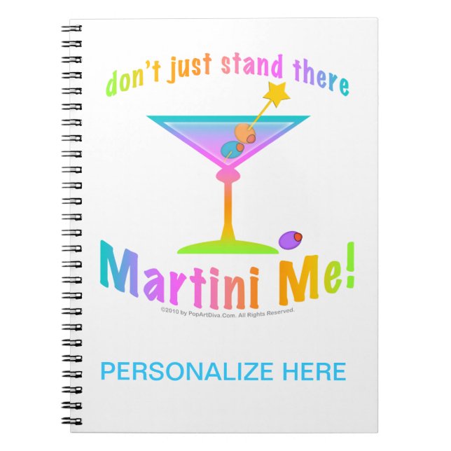 MARTINI ME! NOTEBOOK - JOURNAL (Devant)