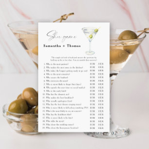 Martini nuptiale douche jeu de chaussures