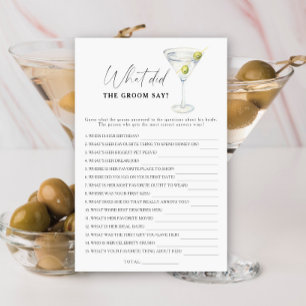 Martini nuptiale Qu'a dit le marié