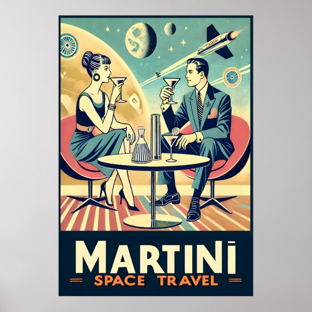 Martini Space Travel Affiches de l'équipage de con (Devant)