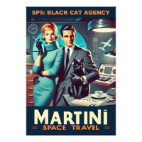 Martini Space Travel Poster SP5 : Agence de Chat N