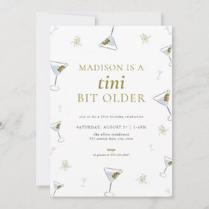 Martini Tini Bit Ancien Adulte Invitation Annivers