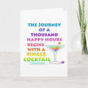 MARTINI ZEN - Happy Hour Greeting - Cartes de note