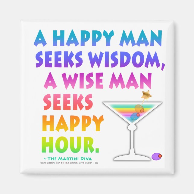 MARTINI ZEN : Un Homme Sage Cherche Un Aimant De B (Devant)