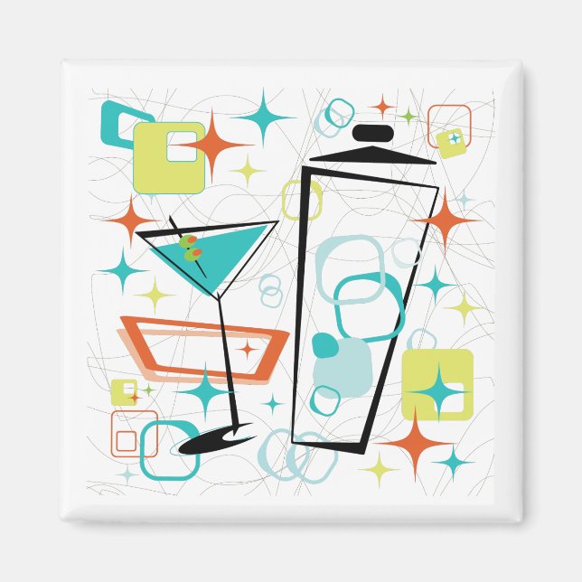 Martinis A Go-Go Magnet (Devant)