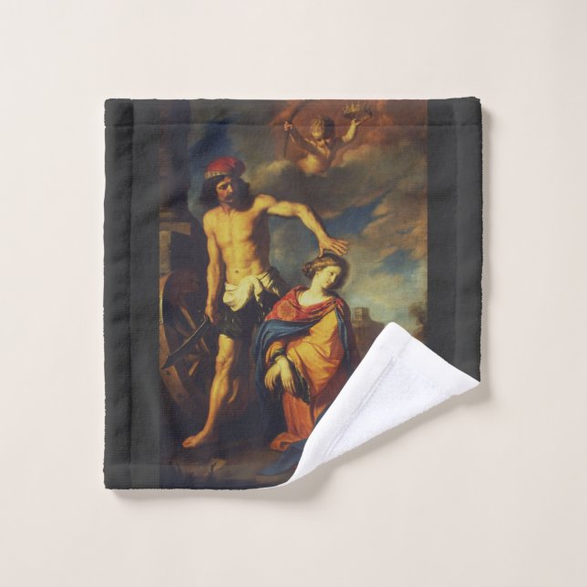 Martyre de Sainte Catherine Collection de Beaux-Ar (Gant de toilette)