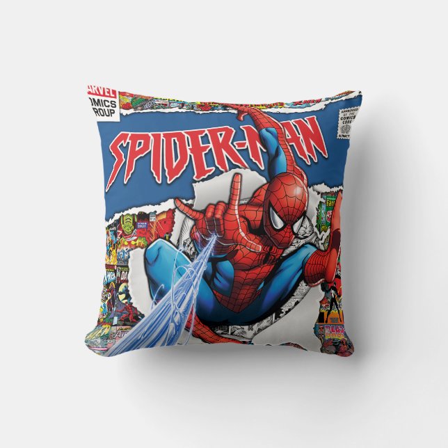 marvel comics  spider man Coussin de Décoration (Recto)