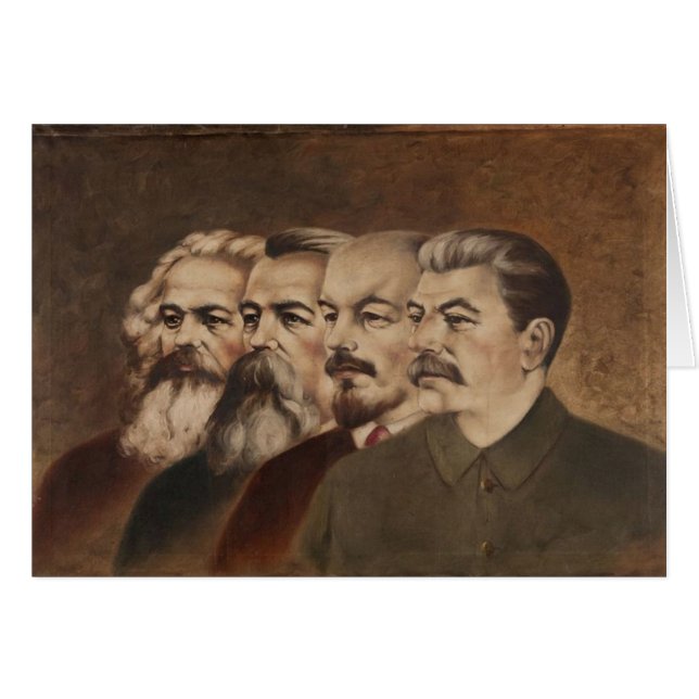 Marx, Engels, Lénine, et Stalin (Devant horizontal)