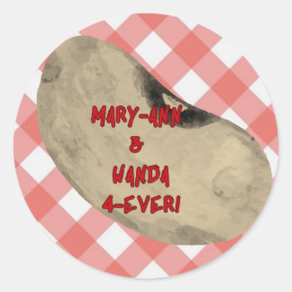 Mary-Ann & Wanda 4-Ever ! Sticker - Rouge