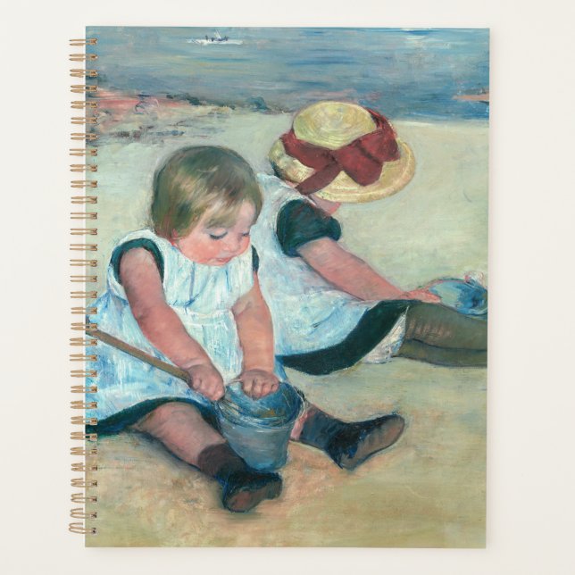Mary Cassatt - Enfants jouant sur la plage (Devant)