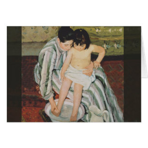 Mary Cassatt Peinture sur le bain de l'enfant