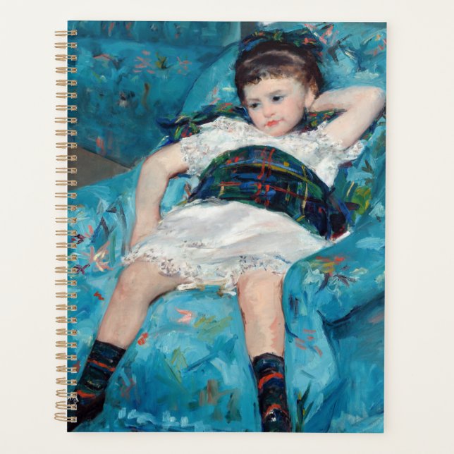Mary Cassatt - Petite fille dans un fauteuil bleu (Devant)