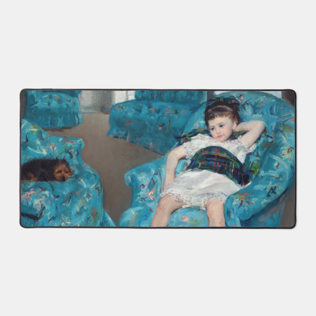 Mary Cassatt - Petite fille dans un fauteuil bleu (Recto)