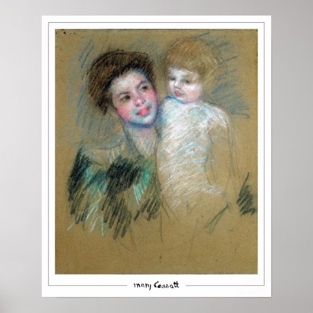 Mary Cassatt Zedign Affiche d'art #204 (Devant)