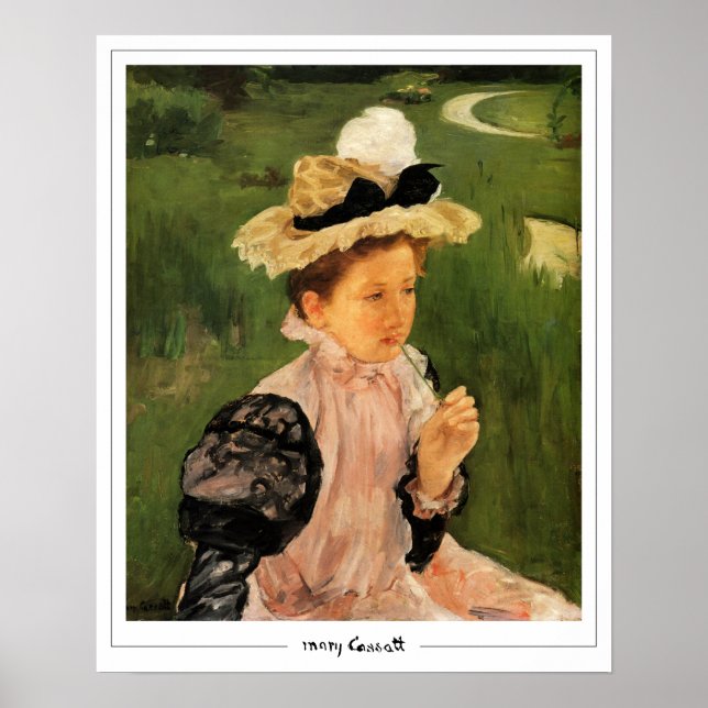 Mary Cassatt Zedign Poster d'art #92 (Devant)