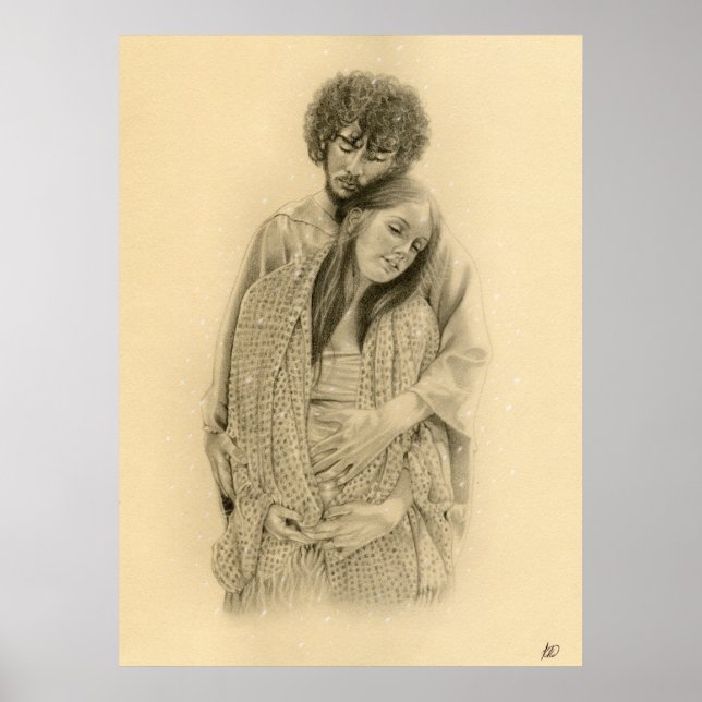 Mary et Joseph Poster / Imprimer (Devant)