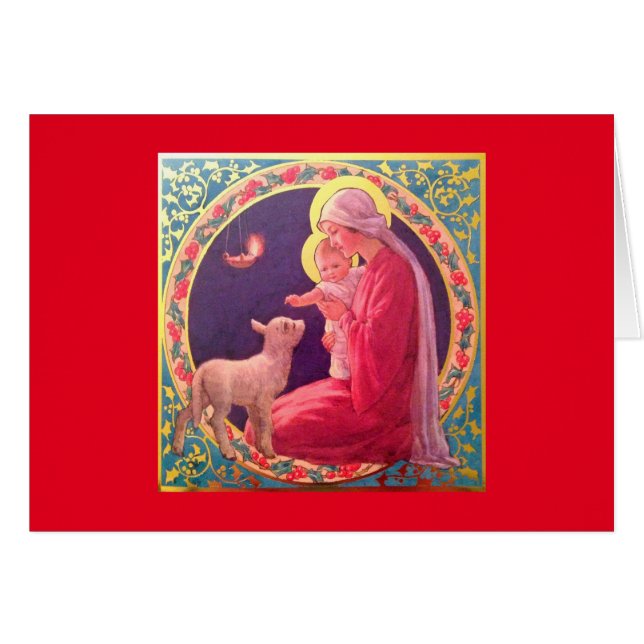 Mary et le bébé Jésus (Devant horizontal)