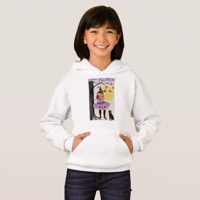 Mary et le Sweatshirt de l'Halloween de la Lune (Devant entier)
