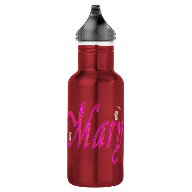 Mary, Nom, Logo, Bouteille d'eau réutilisable pour (Droite)