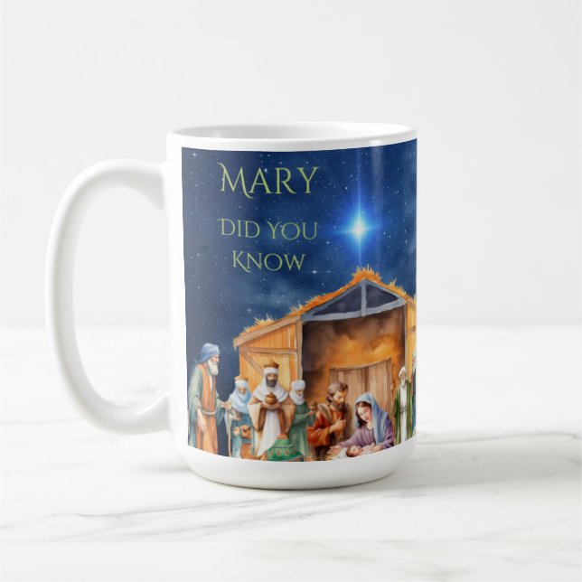Mary Saviez-Vous Que La Mug De La Nativité (Gauche)