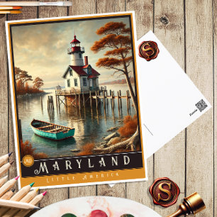 Maryland Carte postale État hyper-réaliste