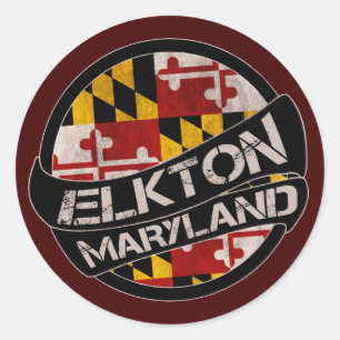 Maryland Elkton stickers drapeau