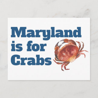 Maryland est pour les Cartes Postales Crabs