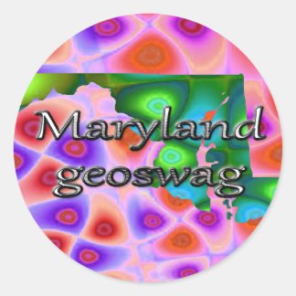 Maryland Géocaching Fournitures Stickers Géoswag