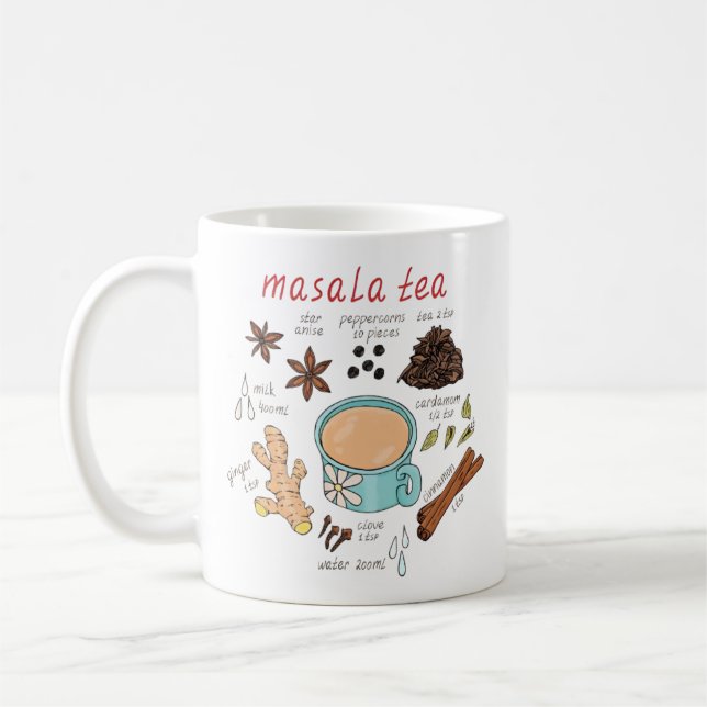 Masala Tea Coffee Mug pour les amateurs de thé (Gauche)