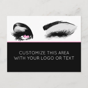 Mascara ou Eyelash carte postale professionnelle
