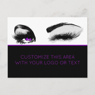 Mascara ou Eyelash carte postale professionnelle
