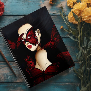 Mascarade de femme au papillon rouge Fantastique g