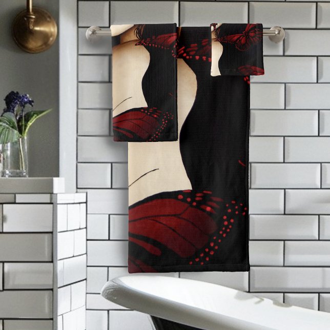 Mascarade de femme papillon rouge Fantastique goth (Créateur téléchargé)