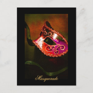 Mascarade d'Imaginaire Mascarade Rouge Art carte p