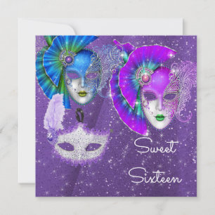 Mascarade, Mardi Gras Sweet Sixteen, Invitation