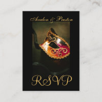 Mascarade vénitienne Masquerade Masque RSVP cartes