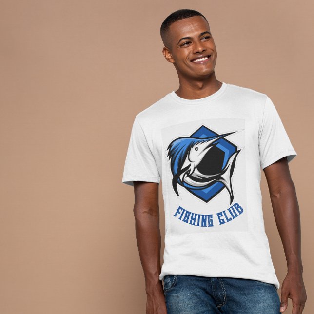Mascotte Blue Gaming Club de Pêche T-Shirt (Créateur téléchargé)
