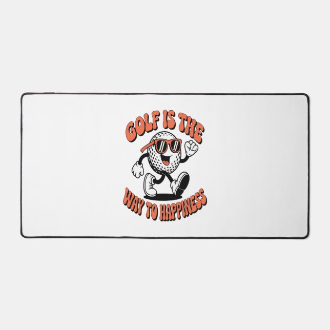 Mascotte de balle de golf joyeuse (Recto)