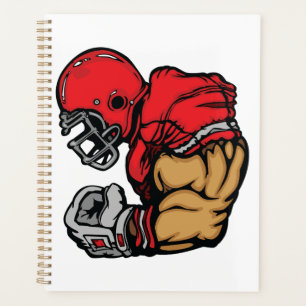 Mascotte de guerrier de football robuste Muscle de