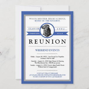 Mascotte de l'école secondaire Invitations de réun