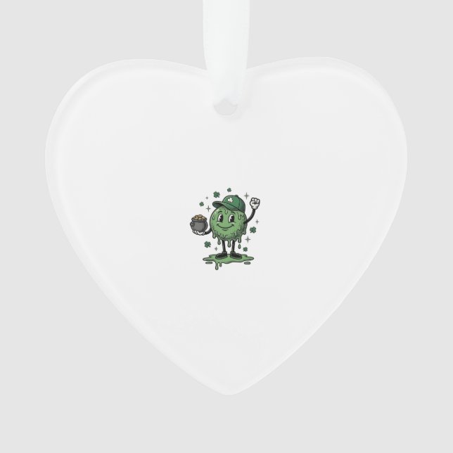 Mascotte de slime de la Saint-Patrick T-shirt vect (devant)